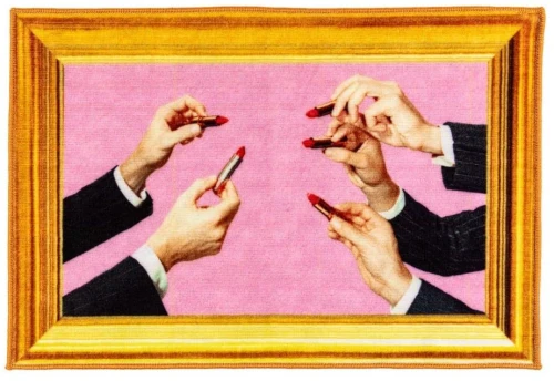 Χαλάκι Lipstick 18184 60x90cm Pink Seletti 60Χ90 Recycled