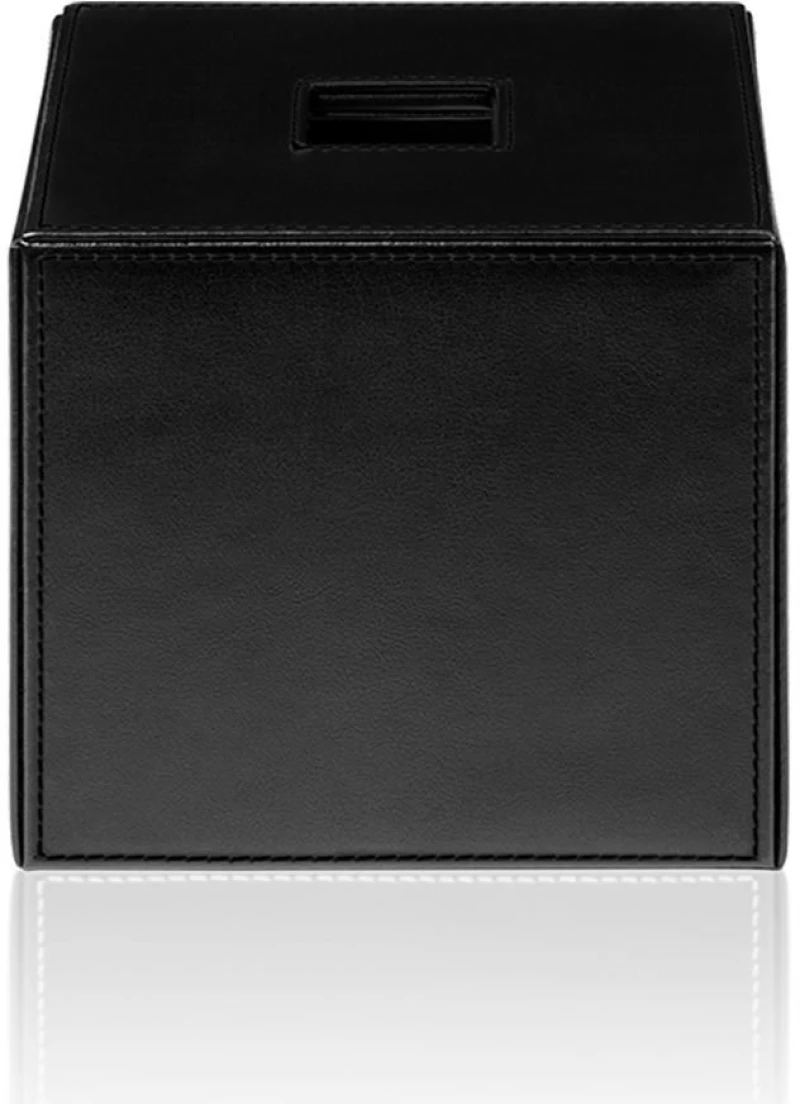 Κουτί Για Χαρτομάντηλα Brownie 0847860 13,5x13,5x13cm Black Decor Walther Τεχνόδερμα