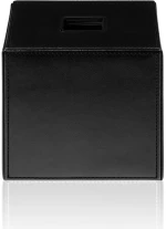 Κουτί Για Χαρτομάντηλα Brownie 0847860 13,5x13,5x13cm Black Decor Walther Τεχνόδερμα