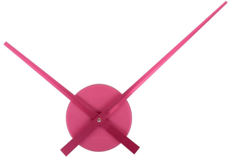Ρολόι Τοίχου KA4348PI Little Big Time Mini Dark Pink Present Time Αλουμίνιο