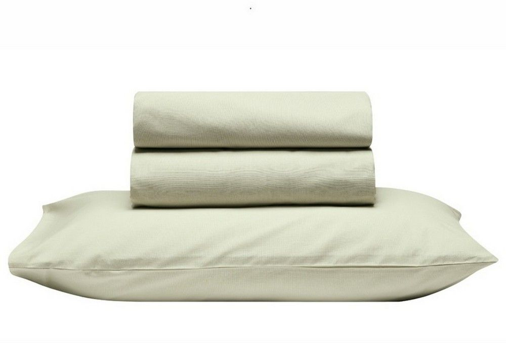 Σεντόνι Essential 10 Με Λάστιχο Light Green Kentia King Size 100% Πενιέ Βαμβάκι