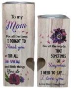 Βάσεις Ρεσώ Ξύλινες Mom T-100 (Σετ 2τμχ) 12x4,5cm, 10x4,5cm Multi Ξύλο