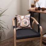 Μαξιλαροθήκη Διακοσμητική Merida Brown-Grey Teoran 45X45 Βαμβάκι-Πολυέστερ