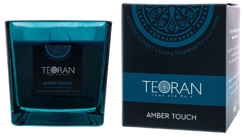 Αρωματικό Κερί Amber Touch Τετράγωνο 210gr Teoran