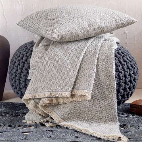 Ριχτάρι Reeves Grey Ρυθμός Πολυθρόνα 160x180cm Βαμβάκι-Πολυέστερ