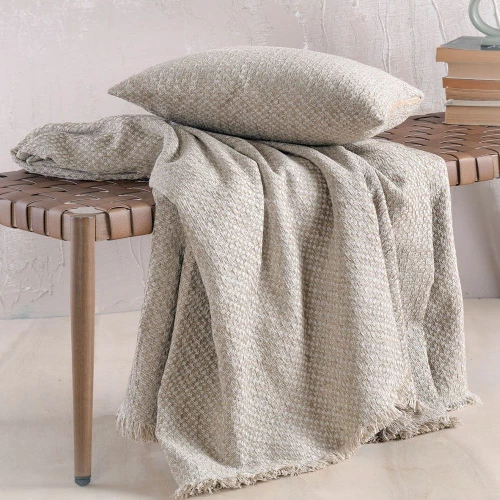 Ριχτάρι Editor Beige Ρυθμός Τετραθέσιο 180x330cm Βαμβάκι-Chenille