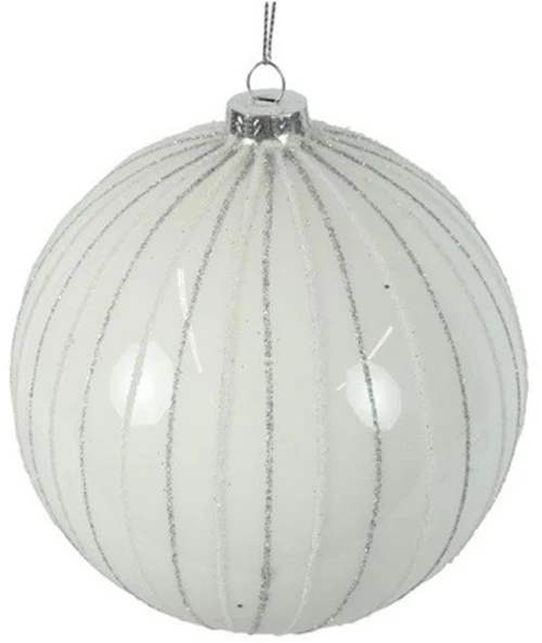 Χριστουγεννιάτικη Μπάλα 013.811523 8cm White