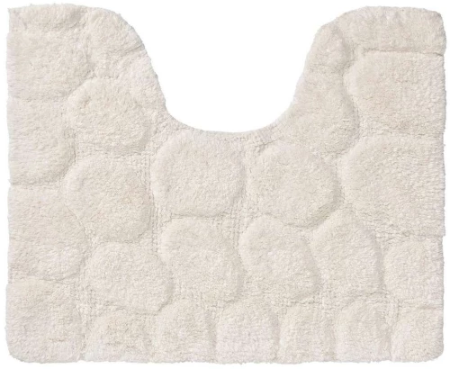 Πατάκι Λεκάνης Pebbles Ivory Sealskin 50X60 Ύφασμα