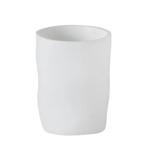 Ποτήρι Για Οδοντόβουρτσες Irregular AH-BA74073 7,5x11,5cm White Andrea House Πολυρεσίνη