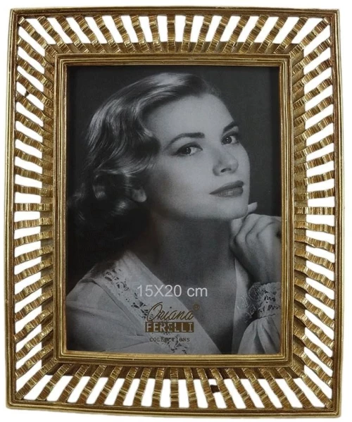 Κορνίζα XL24059168 15x20cm Gold Oriana Ferelli Πολυρεσίνη