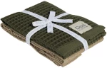 Ποτηρόπανα 0802 (Σετ 2τμχ) Olive-Green Das Home 40x60cm 100% Βαμβάκι