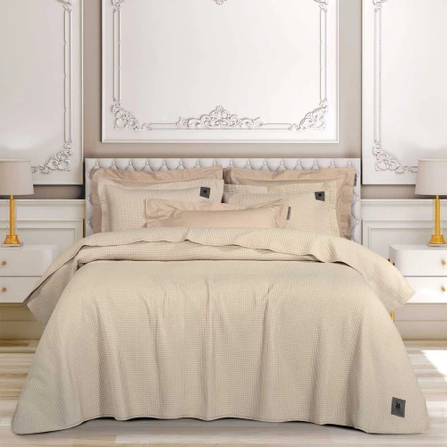 Κουβερλί 3495 Beige Greenwich Polo Club King Size 240x250cm Microsatin