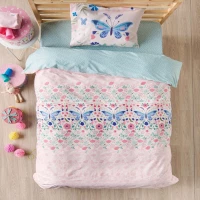 Σεντόνια Παιδικά Pieta (Σετ 3τμχ) Pink-Multi Kentia Ημίδιπλο 190x270cm 100% Βαμβάκι