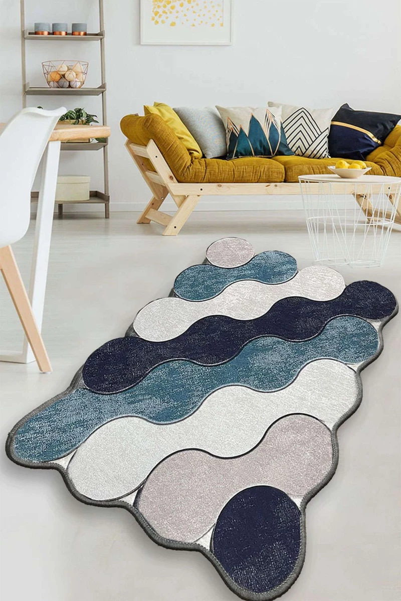Χαλί Circle Blue-Beige Conceptum Hypnose 150x240cm