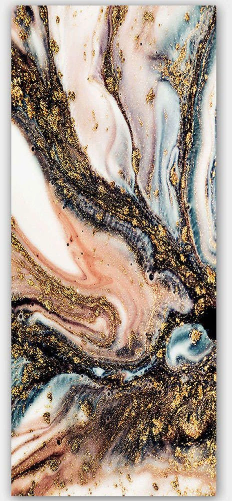 Πίνακας Καμβάς 451ERN1930 50x120cm Multi Wallity Κάθετοι Ξύλο, Καμβάς