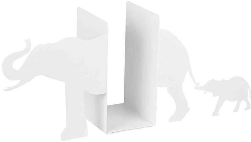 Βιβλιοστάτης 493RMC1102 55x14x22cm White Aberto Design Μέταλλο