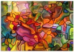 Πίνακας Γυάλινος 695CRS1235 70x50cm Multi Wallity Οριζόντιοι Γυαλί