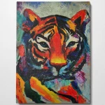 Πίνακας Καμβάς 405HND1198 50x70cm Multi Wallity Κάθετοι Ξύλο, Καμβάς
