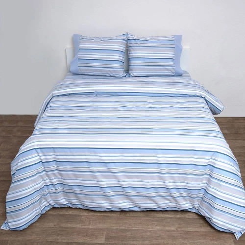 Κουβερλί Border 3003 (Σετ 3τμχ) Ciel Anna Riska Υπέρδιπλo 220x240cm 100% Βαμβάκι