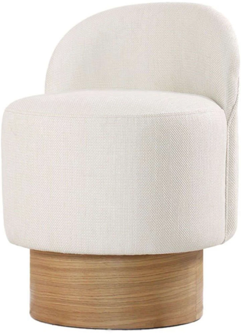 Σκαμπό Barren 209FLF1390 Φ47x66cm Cream-Natural