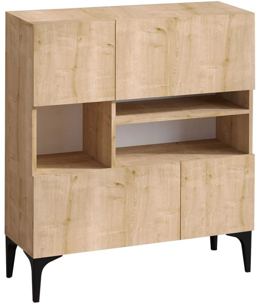 Μπουφές Krista 793ELG1806 100x125x35cm Oak