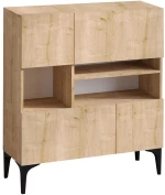 Μπουφές Krista 793ELG1806 100x125x35cm Oak