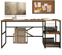 Γραφείο 956LCS1122 160x60x75cm Black-Pine