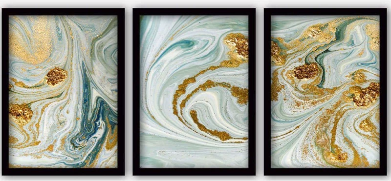 Κάδρα (Σετ 3Τμχ) 364LUL1288 35x45cm Multi Wallity Κάθετοι Πλαστικό,Mdf