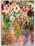 Πίνακας Καμβάς 441HPE1408 70x100cm Multi Wallity Κάθετοι Ξύλο, Καμβάς