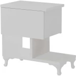 Κομοδίνο Cast 788DEC3401 46,8x33x46,8cm White