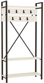 Έπιπλο Εισόδου Alfa 835PUQ4007 90x34x180cm White Μοριοσανίδα, Μελαμίνη