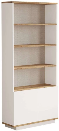 Βιβλιοθήκη 956LCS1538 75x26,8x168,3cm Pine-White