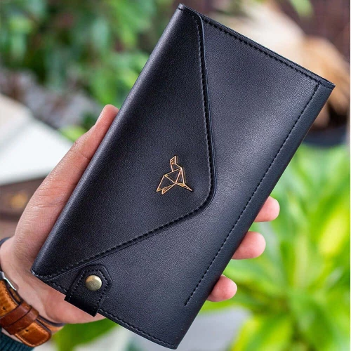 Πορτοφόλι Γυναικείο Envelope 456ZYM1801 20x3x10cm Black Garbalia