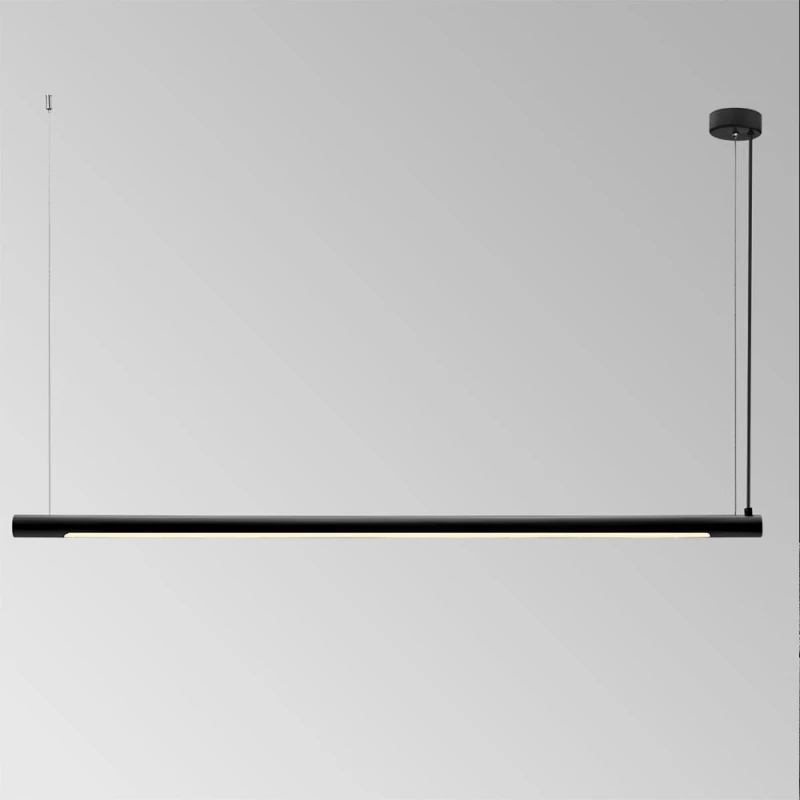 Φωτιστικό Οροφής - Ράγα 01331-05 T8 LED 3000K 165cm Black Luma