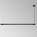 Φωτιστικό Οροφής - Ράγα 01331-05 T8 LED 3000K 165cm Black Luma