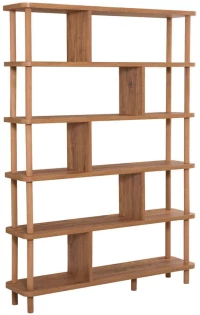 Βιβλιοθήκη Meta 688DRA1203 120x28x168,5cm Pine