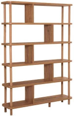 Βιβλιοθήκη Meta 688DRA1203 120x28x168,5cm Pine