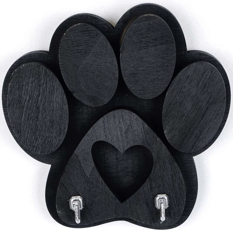 Κρεμάστρα Τοίχου 2 Θέσεων 268EVL1411 17x4x18cm Black Wallity Polywood