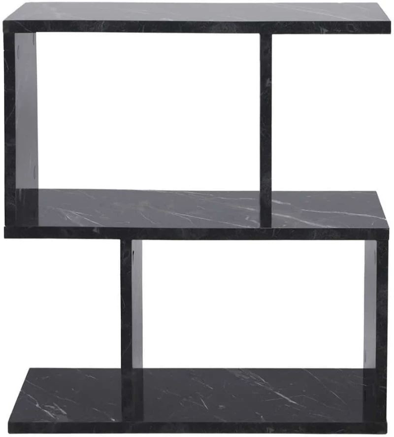 Τραπεζάκι Βοηθητικό Life 854KLN4725 60x20x60cm Marble Effect Black