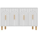 Μπουφές Tiger 327ODS1296 120x29,6x73,6cm White-Oak Μοριοσανίδα, Μελαμίνη
