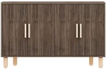 Μπουφές Roger 327ODS1303 120x29,6x73,6cm Walnut-Oak Μοριοσανίδα, Μελαμίνη