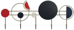 Κρεμάστρα Τοίχου 5 Θέσεων Lydia 279ENZ2814 60x23cm Multi Wallity Μέταλλο
