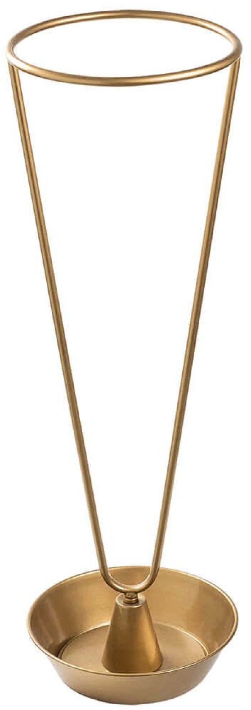 Ομπρελοθήκη 247HFM1227 22x22x70cm Gold Aberto Design Μέταλλο