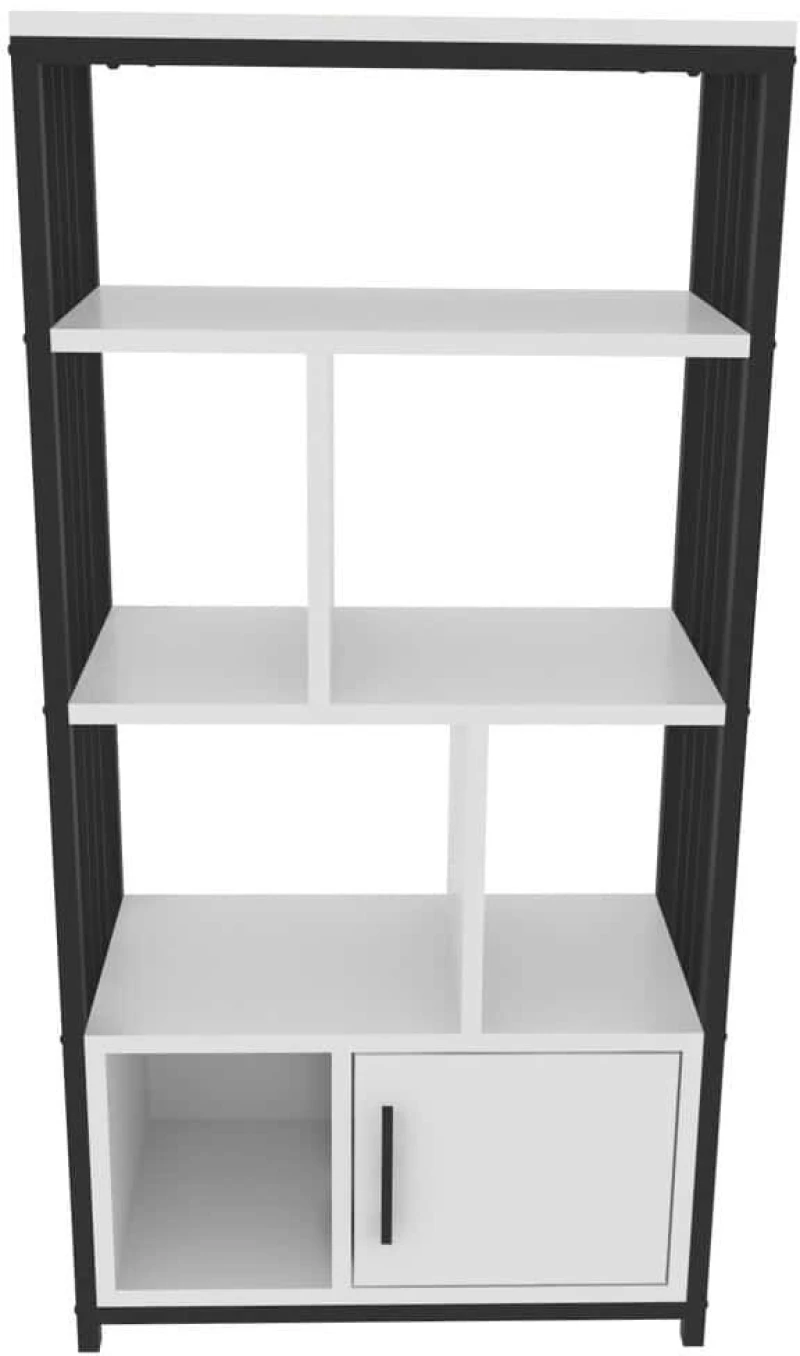 Βιβλιοθήκη Valero 875ZNA4567 60x29,6x120cm White-Black