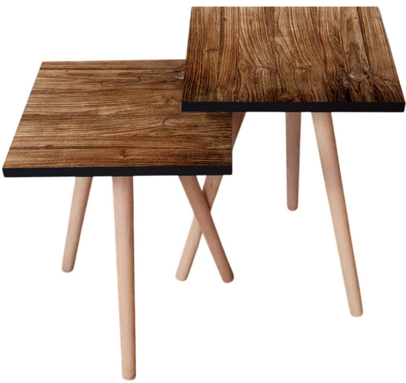 Τραπεζάκια Βοηθητικά (Σετ 2Τμχ) 481LNA2340 35x35x47/42cm Brown
