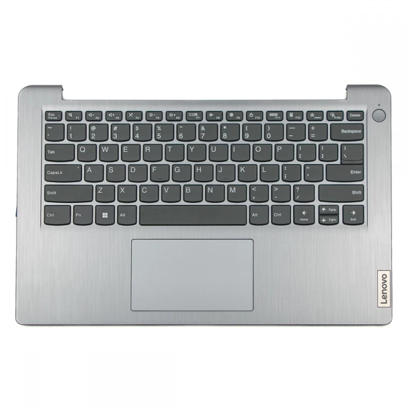 Πληκτρολόγιο Lenovo IdeaPad 3 14ABA07 (Palmrest with keyboard) Silver With touchpad US (--Small Enter) - 5CB1H72704