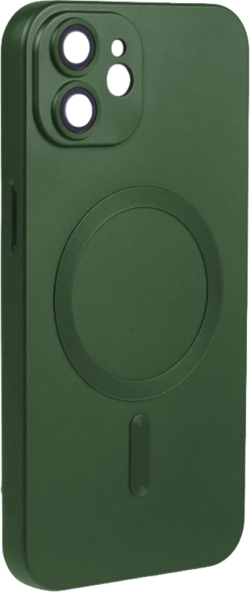 ObaStyle Metal Effect Magnetic Soft Cover Case για Apple iPhone 12 - Πράσινο