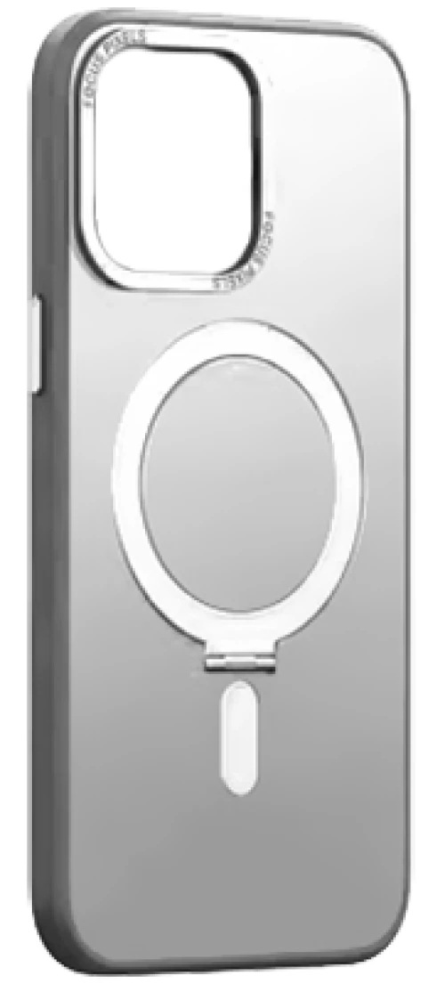MLK+ Semiclear Magnetic Hard Stand Case για Apple iPhone 13 - Λευκό