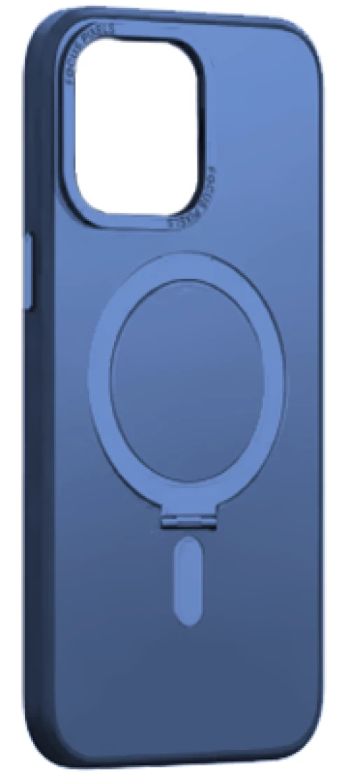 MLK+ Semiclear Magnetic Hard Stand Case για Apple iPhone 13 Pro - Μπλε