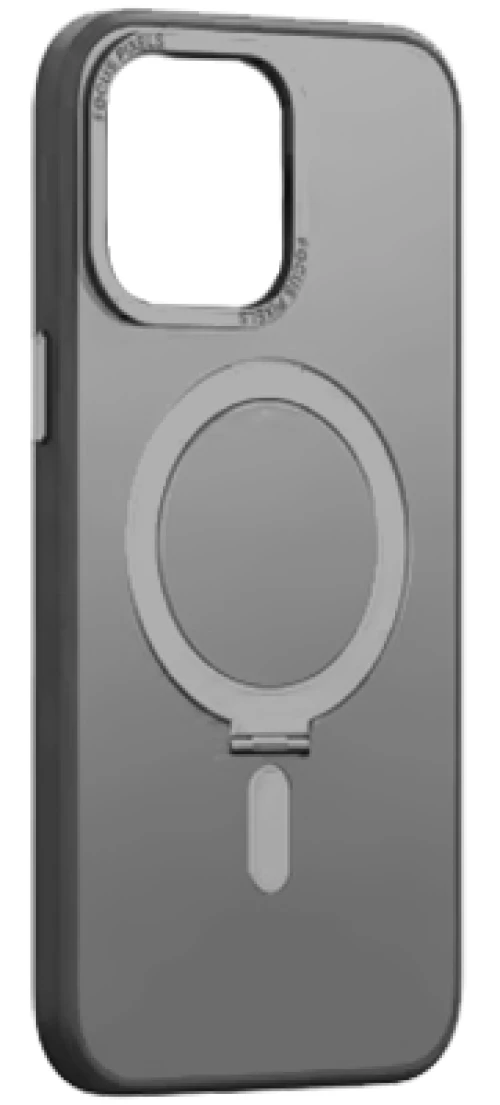 MLK+ Semiclear Magnetic Hard Stand Case για Apple iPhone 14 Pro Max - Γκρι